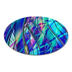 Title Wave, Blue, Crashing, Wave, Natuere, Abstact, File Img 20201219 024243 200 Oval Magnet by ScottFreeArt