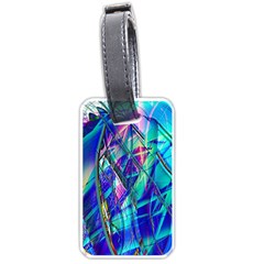 Title Wave, Blue, Crashing, Wave, Natuere, Abstact, File Img 20201219 024243 200 Luggage Tag (one side)
