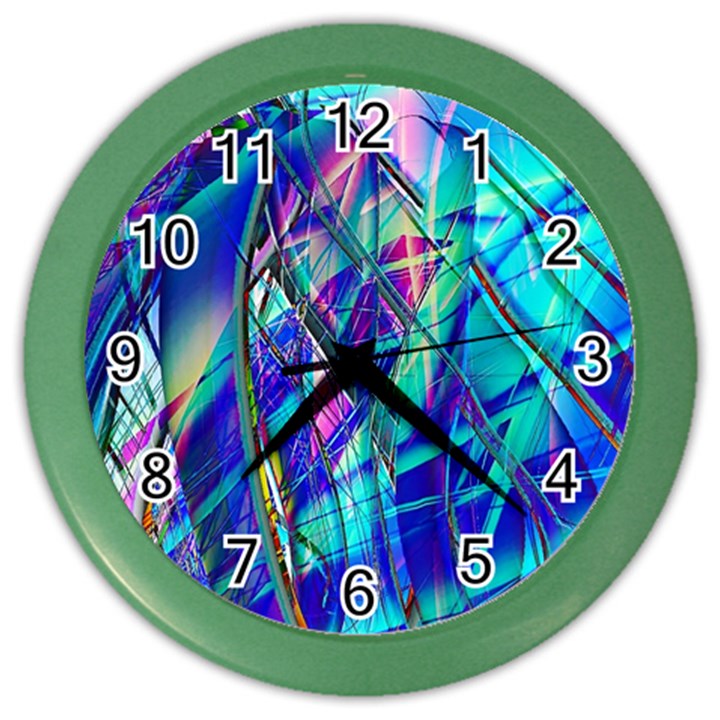 Title Wave, Blue, Crashing, Wave, Natuere, Abstact, File Img 20201219 024243 200 Color Wall Clock