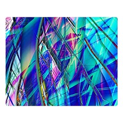 Title Wave, Blue, Crashing, Wave, Natuere, Abstact, File Img 20201219 024243 200 Double Sided Flano Blanket (large)  by ScottFreeArt