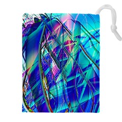 Title Wave, Blue, Crashing, Wave, Natuere, Abstact, File Img 20201219 024243 200 Drawstring Pouch (4xl) by ScottFreeArt