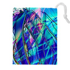 Title Wave, Blue, Crashing, Wave, Natuere, Abstact, File Img 20201219 024243 200 Drawstring Pouch (5xl) by ScottFreeArt
