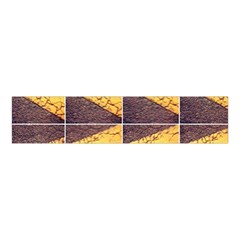 Yellow, Traffic, Cone, Arrow, Cracks, Asphalt  Velvet Scrunchie by ScottFreeArt