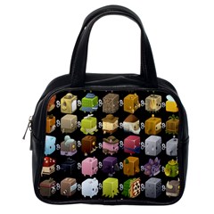 Glitch Glitchen Npc Cubimals Pattern Classic Handbag (one Side) by WetdryvacsLair