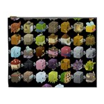 Glitch Glitchen Npc Cubimals Pattern Cosmetic Bag (XL) Front