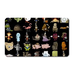 Glitch Glitchen Npc Animals And Characters Pattern Magnet (rectangular) by WetdryvacsLair