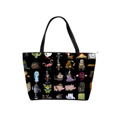 Glitch Glitchen Npc Animals And Characters Pattern Classic Shoulder Handbag by WetdryvacsLair