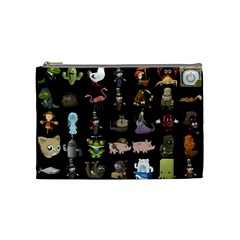 Glitch Glitchen Npc Animals And Characters Pattern Cosmetic Bag (medium) by WetdryvacsLair