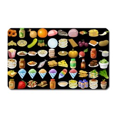 Glitch Glitchen Food Pattern Two Magnet (rectangular) by WetdryvacsLair