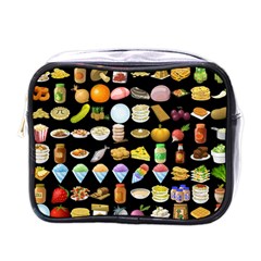 Glitch Glitchen Food Pattern Two Mini Toiletries Bag (one Side) by WetdryvacsLair