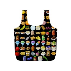 Glitch Glitchen Food Pattern Two Full Print Recycle Bag (s) by WetdryvacsLair