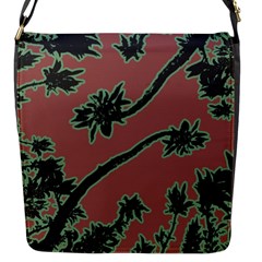 Tropical Style Floral Motif Print Pattern Flap Closure Messenger Bag (s) by dflcprintsclothing