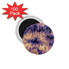 Yellow And Purple Abstract 1 75  Magnets (100 Pack)  by Dazzleway