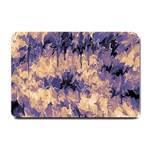 Yellow and purple abstract Small Doormat  24 x16  Door Mat