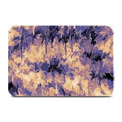 Yellow And Purple Abstract Plate Mats