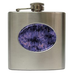 Purple And Yellow Abstract Hip Flask (6 Oz) by Dazzleway