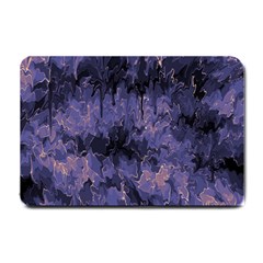 Purple And Yellow Abstract Small Doormat by Dazzleway