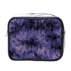 Purple And Yellow Abstract Mini Toiletries Bag (one Side) by Dazzleway