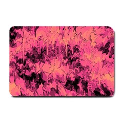 Pink Abstract Small Doormat  by Dazzleway