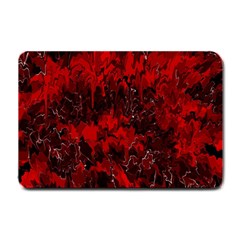 Red Abstract Small Doormat  by Dazzleway