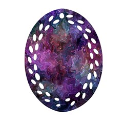Multicolored Abstract Oval Filigree Ornament (two Sides) by Dazzleway
