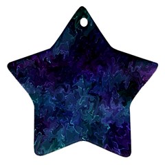 Glassy Melty Abstract Star Ornament (two Sides) by Dazzleway