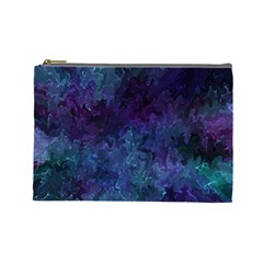 Glassy Melty Abstract Cosmetic Bag (large) by Dazzleway