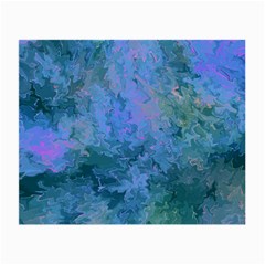 Lilac And Green Abstract Small Glasses Cloth