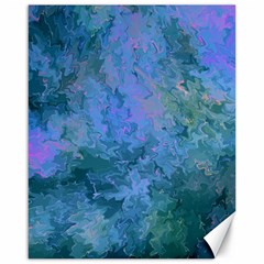 Lilac And Green Abstract Canvas 16  X 20 