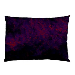 Red And Purple Abstract Pillow Case by Dazzleway