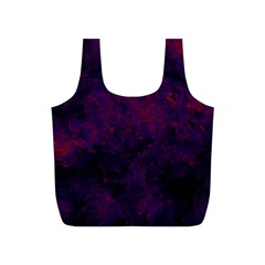 Red And Purple Abstract Full Print Recycle Bag (s) by Dazzleway