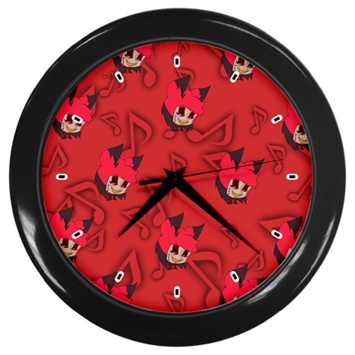 Chibi!Alastor Wall Clock (Black)