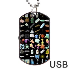 Glitch Glitchen Misc Two Dog Tag Usb Flash (two Sides) by WetdryvacsLair