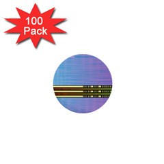 Glitched Vaporwave Hack The Planet 1  Mini Buttons (100 Pack)  by WetdryvacsLair