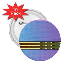 Glitched Vaporwave Hack The Planet 2 25  Buttons (10 Pack) 