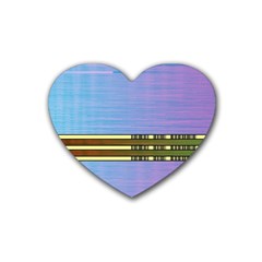 Glitched Vaporwave Hack The Planet Heart Coaster (4 Pack)  by WetdryvacsLair