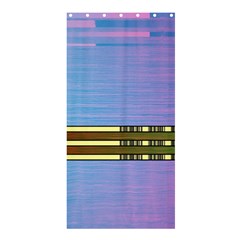 Glitched Vaporwave Hack The Planet Shower Curtain 36  X 72  (stall)  by WetdryvacsLair