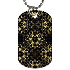 Black and gold pattern Dog Tag (Two Sides)