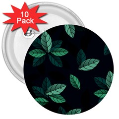 Foliage 3  Buttons (10 Pack) 