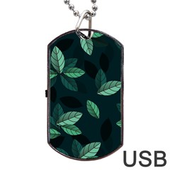 Foliage Dog Tag USB Flash (One Side)