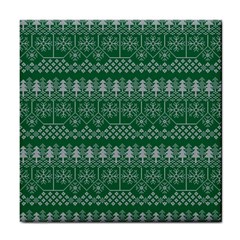 Christmas Knit Digital Tile Coaster