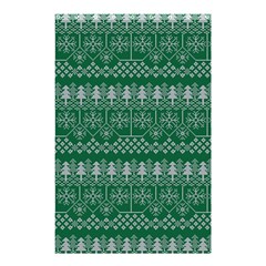 Christmas Knit Digital Shower Curtain 48  X 72  (small)  by Mariart