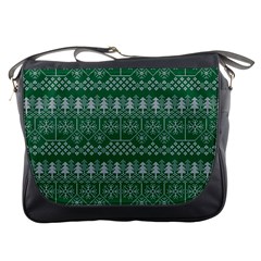 Christmas Knit Digital Messenger Bag