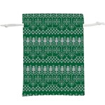 Christmas Knit Digital  Lightweight Drawstring Pouch (XL) Front