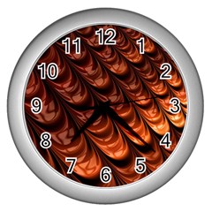 Fractal Frax Wall Clock (Silver)