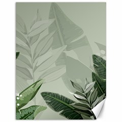 Banana Leaf Plant Pattern Canvas 12  X 16 