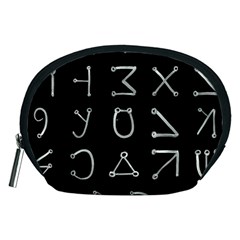 Heinrich Cornelius Agrippa Of Occult Philosophy 1651 Angelic Alphabet Or Celestial Writing Collected Inverted Accessory Pouch (medium) by WetdryvacsLair