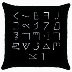 Heinrich Cornelius Agrippa Of Occult Philosophy 1651 Passing Of The River Collected Inverted Square Throw Pillow Case (black) by WetdryvacsLair