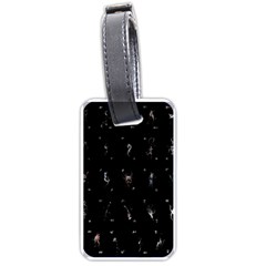 Brush And Ink Card Sequence Collected Luggage Tag (one Side) by WetdryvacsLair