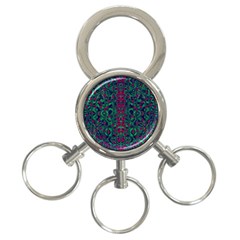 Tree Flower Paradise Of Inner Peace And Calm Pop-art 3-ring Key Chain by pepitasart